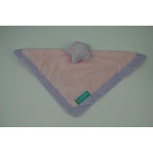 Tiddliwinks Star Lovey Security Blanket Light Pink Purple Plush Baby Toy